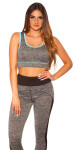 Trendy Workout Crop Top