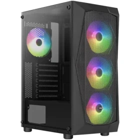 AeroCool Falcon V2 čierna / ATX / 2x USB-A 3.0 / 1x USB-A 2.0 / 4X 120mm / bez zdroja / priehľadná bočnica (ACCM-PV41143.11)
