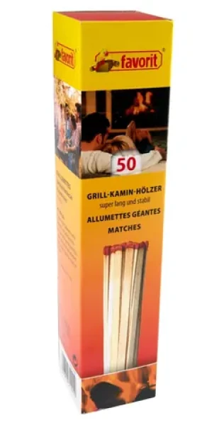 Alschu Zápalky krbové 20 cm / Zápalky / 50 ks / extra dlhé (1241)