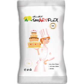 Smartflex Velvet Citrón 1 kg v sáčku (potahovacia a modelovacia hmota na torty) 0145 dortis - Smartflex - Smartflex