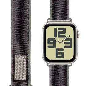 Obal:Me Textilný Remienok pre Apple Watch 42-49mm ML Grey/Green (57983126807)