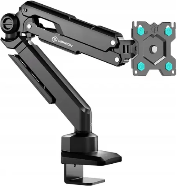 ONKRON G90-B čierny / Stolný držiak monitora / 13-34" / naklápací a otočný / VESA 75-100 mm / nosnosť 10 kg (G90-B)