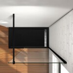 H K - LUSTY BLACK F1 70 Sprchová zástena WALK IN 68-70x 200cm, 8 mm sklo SE-LUSTYBLACKF170