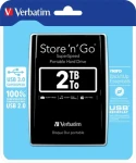 Verbatim Store 'n' Go USB 3.0 2TB čierna / Externý HDD / 2.5"/ USB 3.0 / 5 400 ot-min (53177)