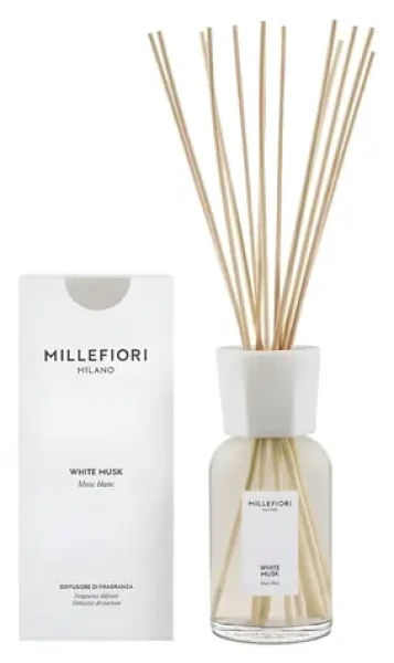 Millefiori Milano White Musk / Náplň do difuzéra / 500 ml / púdrová vôňa (77DIMB)