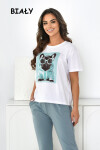 BLÚZKA FRANCISCA OFF PINK BLUE M