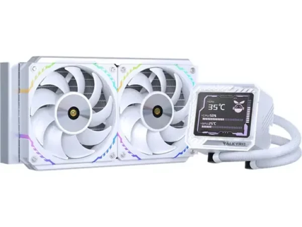 Valkyrie VK-AIOV240W biela / AIO vodný chladič CPU / 2x 120 mm / 29.5dB / AMD + Intel (VK-AIOV240W)
