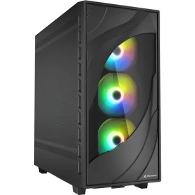 Sharkoon Rebel C80M RGB čierna / ATX / 2x USB 3.2 / 1x USB-C / 4X 120mm / bez zdroja (4044951041145)