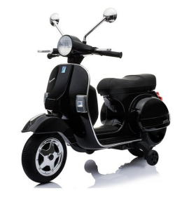 Mamido Detský elektrický skúter Vespa čierna