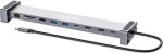 Manhattan Manhattan 190398 stacja dokująca Przewodowa USB 3.2 Gen 1 (3.1 Gen 1) Type-C Sivý