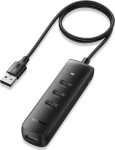 Ugreen CM416 čierna / USB hub / 4X USB-A 3.0 (80657B)