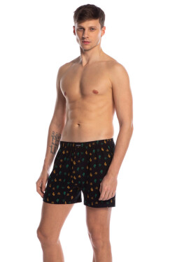 Pánske boxerky M-1018BX 3XL-4XL černá XXXXL