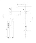 OMNIRES - MICRO S sprchový stĺp chróm /CR/ SYSY/KCR