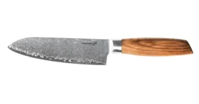 G21 Gourmet Damascus / Nôž Santoku / 17 cm / rukoväť zebrawood (NB-P2699-SAN)