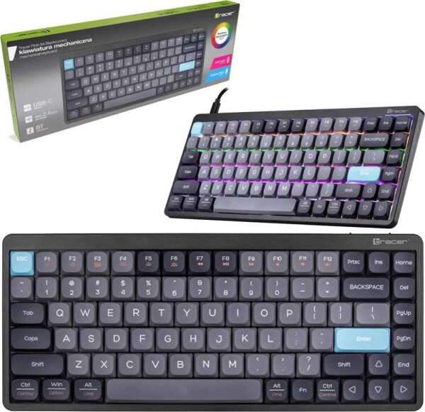Tracer TRAKLA47308 Klawiatura mechaniczna FINA 84 Čierna