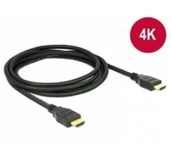Delock Cable High Speed HDMI s Ethernetom HDMI A male gt; HDMI A male 4K / 1 m (84713)