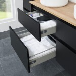 Mereo Opto, kúpeľňová skrinka 120 cm, čierna CN943SN