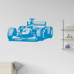 Veselá Stena Samolepka Formula Farba: modrá, Veľkosť: 100 x 51 cm