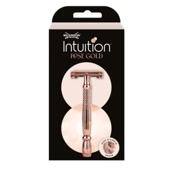 Wilkinson Intuition Double Edge Rose Gold Razor dámsky kovový strojček Classic + 10 žiletiek (WVSD001)