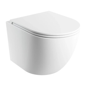 OMNIRES - Závesné WC OTTAWA SILENT POWER™ so sedadlom soft-close, 49 x 37 cm, matná biela OTTAWASPMWBM