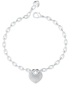 Guess Romantický oceľový náramok Crazy In Love JUBB05214JWRH 18,5 cm