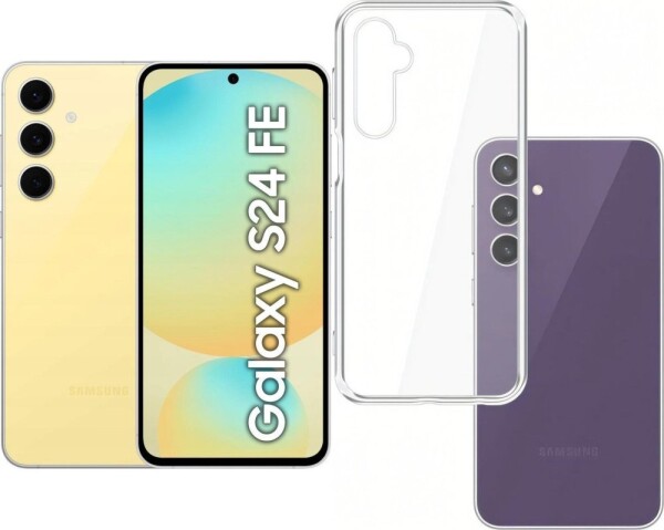 Samsung Galaxy S24 FE 5G 8/256GB Żółty (SM-S721BZYGEUE) + Etui Clear Case
