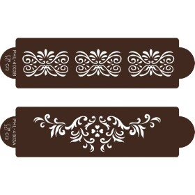 Stencil šablóna na tortu - ozdoby 31x8cm - Cakesicq - Cakesicq