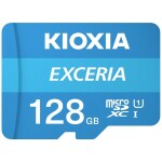 KIOXIA EXCERIA microSDXC 128GB + adaptér / Class 10 / UHS-I U1 / čítanie: 100MBs (LMEX1L128GG2)