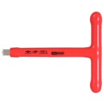 1/2" nástrčný kľúč s T-rúčkou s ochrannou izoláciou a skrutkovým zámkom, 200 mm KS Tools 117.1205; 117.1205