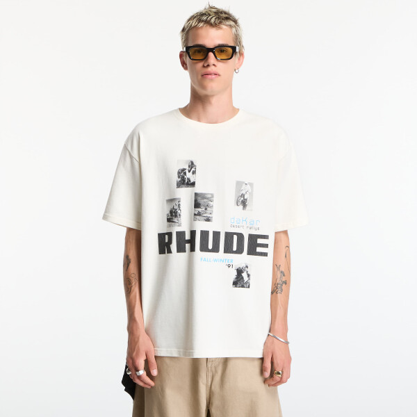 Tričko Rhude Winter 91 Rallye Tee Vintage White/ Black/ Blue L