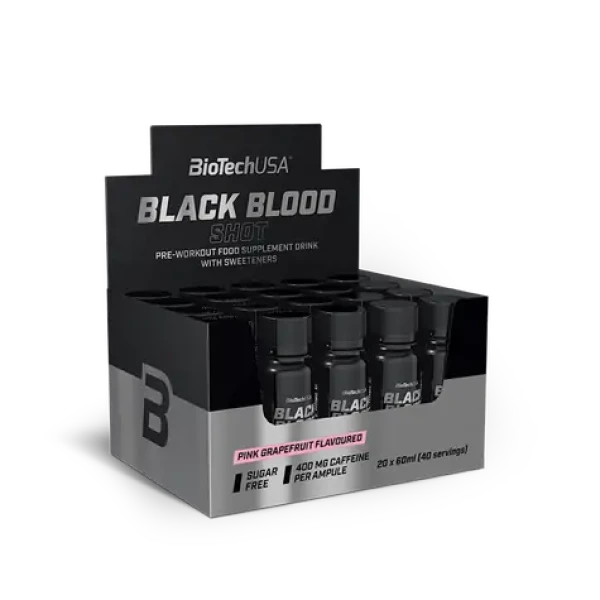 BioTech Black Blood Shot 20 x 60 ml pink grapefruit (14503)