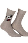 Vzorované pánske ponožky PERFECT MAN-CASUAL BLACK G95 39-41