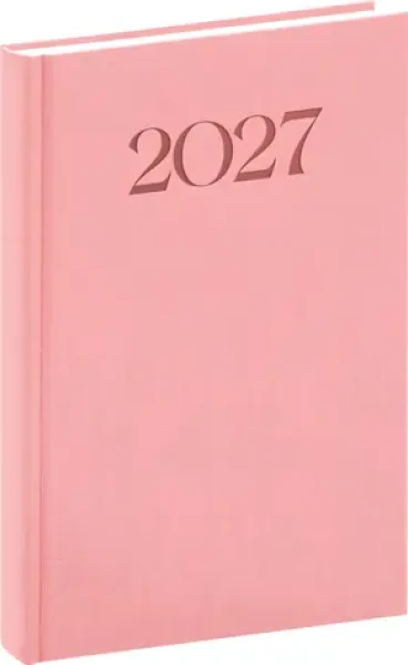 NOTIQUE Biella 2027 ružový / Denný diár / 15 × 21 cm
