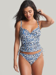 Swimwear Serengeti Balcony Tankini blue animal SW1651