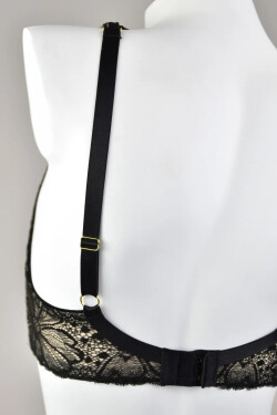 Dámska podprsenka JULIA BRALETTE 19185 Black with beige - Mediolano 90B černá-béžová