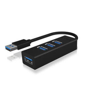 Icy Box IB-HUB1419-U3 čierna / USB rozbočovač / 3x USB 3.0 A (IB-HUB1419-U3)