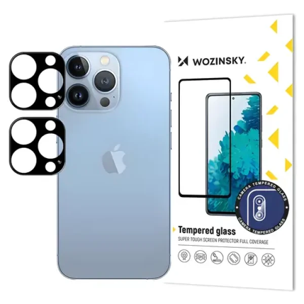 Wozinsky Full Camera Glass čierna / Ochranné sklo na fotoaparát / Apple iPhone 17 Pro Max / 2 ks