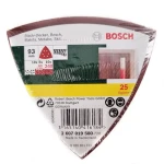 BOSCH 2607019500 Sada brúsneho papiera pre delta brúsky otvormi Zrnitosť 60 120 240 Priemer 93 mm 25 ks 2607019500