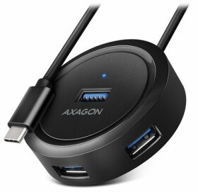 Axagon HUE-P1C čierna / USB hub / 4X USB-C 3.0 (HUE-P1C)