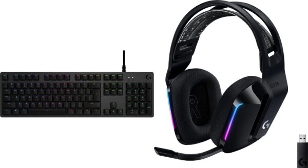 Logitech G512 GX Linear (920-009370) + G733 Lightspeed Czarne (981-000864)