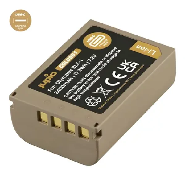 JUPIO BLX-1 ULTRA C / Akumulátor pre Olympus OM System / USB-C nabíjanie / 2400 mAh (COL0301)