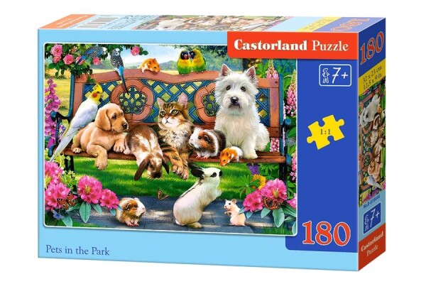 Mamido Puzzle 180 dielikov Domáci miláčikovia v parku