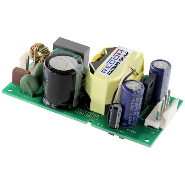 RECOM RACM40-24SK/OF zabudovateľný sieťový zdroj AC/DC, open frame 24 V 1.667 A 40 W; RACM40-24SK/OF