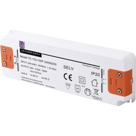 TRU COMPONENTS TC-YSL150F-24006250 napájací zdroj pre LED konštantné napätie 150 W 6.25 A 24 V/DC schválenie nábytku, prepätia, montáž na nehorľavom povrchu; TC-13492724