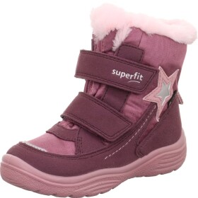 Dievčenské zimné topánky CRYSTAL Red/Pink GTX Superfit 1-009099-5000 - 28
