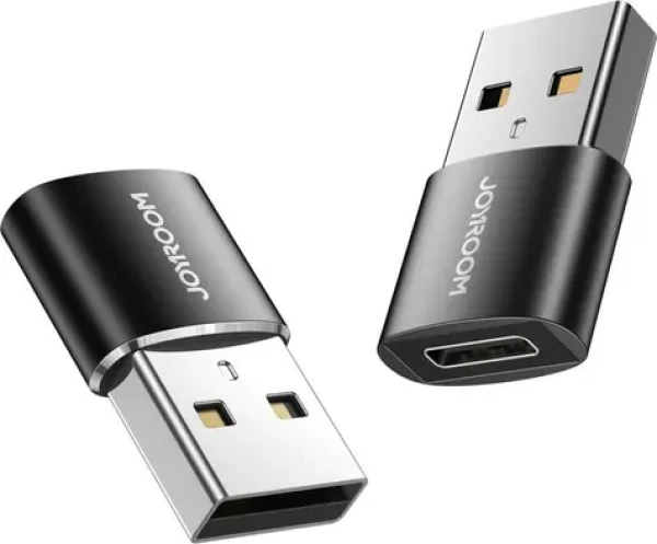 Joyroom S-H152 USB-A(M) - USB-C(F) Adaptér čierna 2ks (6941237149121)