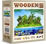 Wooden City Drevené puzzle Exotický ostrov pokladov 200 dielikov