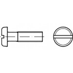 TOOLCRAFT TO-6866637 skrutky s plochou hlavou M6 12 mm drážka ocel pozinkované 200 ks; TO-6866637