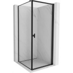 MEXEN/S - Mist-B sprchovací kút dvere krídlové pravá 90 x 90, čierna okraj, čierna 8A2T-090-090-70-70-P