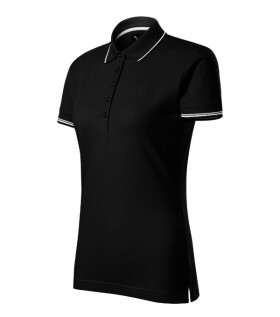 Jednofarebné polo tričko Perfection čierne S